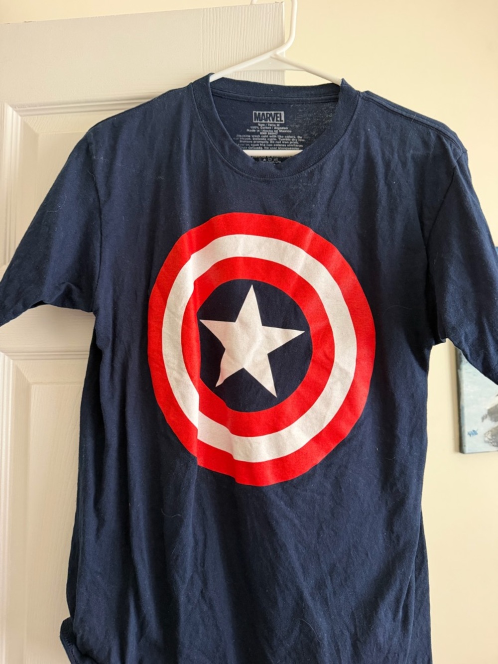 Marvel Navy Graphic Logo Tee - Navy
